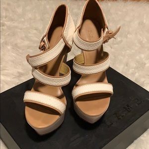 L.A.M.B white wedges
